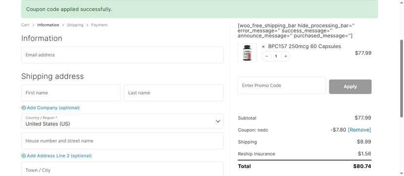 10% Off on Peptide Capsules at Unchained Compounds - Save Big on Your Order