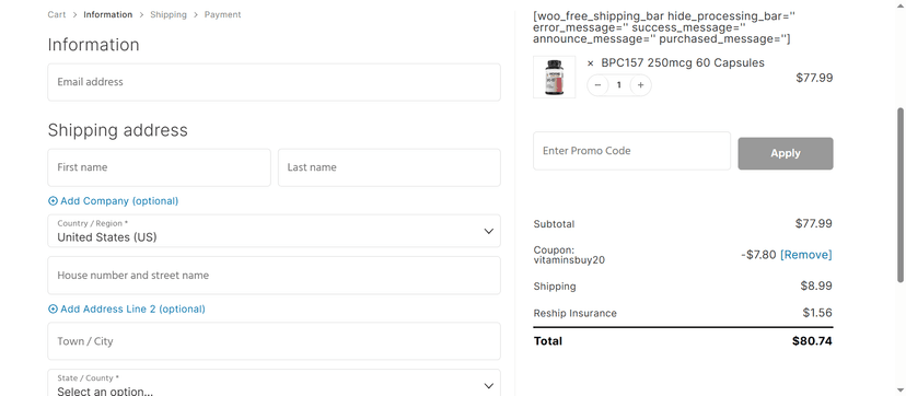 10% Off on Sermorelin - Unchained Compounds Coupon